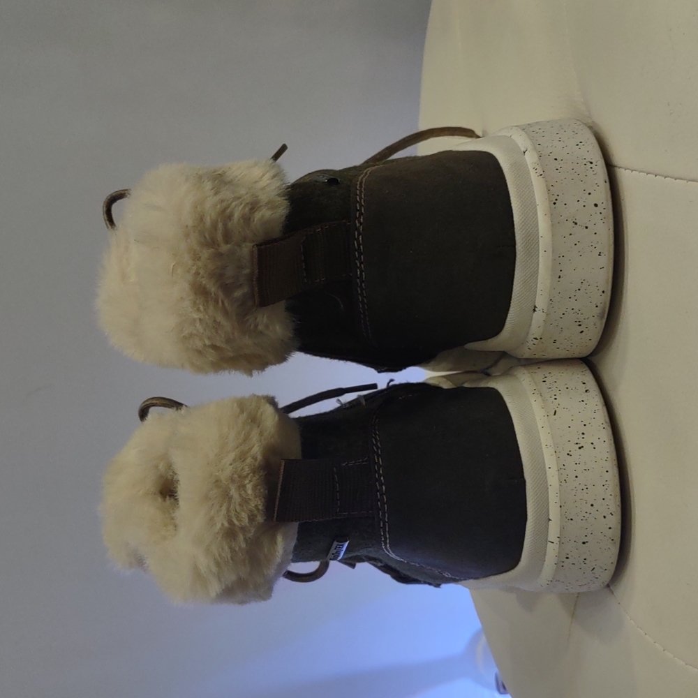 Romika Helsinki Fur Lined Fleece Lace Zip up women's Winter boots Shoes 40 9 1/2 - Picture 8 of 9